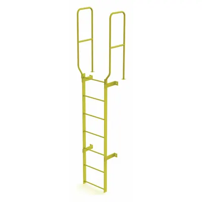 TRI-ARC Walk-Thru Fixed Ladder, Steel, 7 Rungs, 28 in Wide, Single Section - Fixed Ladders
