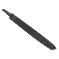 Hand File: Triangular, Double-Cut, Bastard Cut, 8 in Lg without Tang, 5/8 in Wd, Single Edge Cut (MPN 12F859)