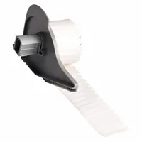 Pre-Cut Label Stock Roll: 3/16 in x 1 in, 1 in x 3/16 in, Polyester, White (Gloss), -94°F to 230°F (MPN M7-14-423)