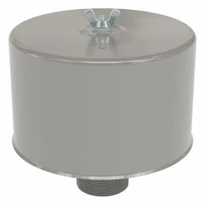 SOLBERG Filter Silencer: 2 1/2 in Inlet Size, 195 scfm, 7.5 in Overall Ht - Air Compressor Intake Filters & Silencers