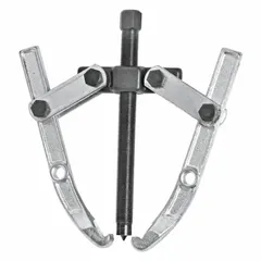 Reversible jaw puller with 6 in jaw spread, 5-1/2 in jaw reach, and 0.5 in jaw thickness. 5 ton pulling capacity. Used for removing gears, bearings, pulleys, and other press-fit components in maintenance and repair tasks.