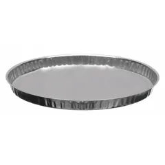 APPROVED VENDOR Round Lab Tray, 4 in Dia, 3/8 in Ht, Aluminum, Non-Sterile, Autoclavable