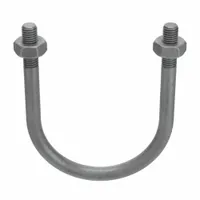 Standard U-Bolt: 1/2"-13 Thread Size, For Pipe Size 4 in, 6 in Inside Ht, Steel, 5 PK (MPN U17244.050.0400)