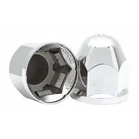 Chrome-plated ABS lug nut cover with 1 1/16 in hex size. Designed to protect wheel lug nuts from corrosion and debris on fleet and heavy-duty vehicles