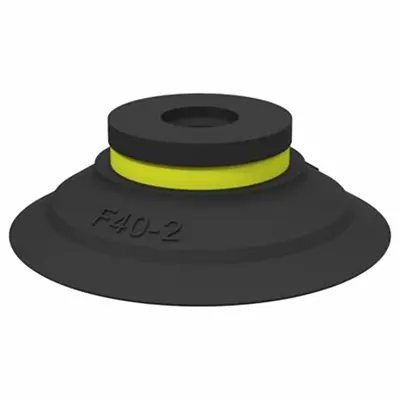 PIAB Vacuum Pad: w/o Adapter, 10.92 mm Pad Dia, Thermoplastic Elastomer, 81A - Flat Type Glass & Electronics Industry Vacuum Pads