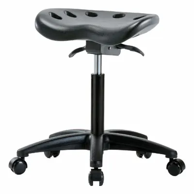 OEM Tractor Stool: Polyurethane, Ht Range 19 in to 26 1/2 in, 17 in Seat Wd - Polyurethane Lab Stools