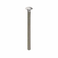 Square neck carriage bolt made from 316 stainless steel with plain finish. Thread size 1/4"-20, length 3-1/2 inches. Sold in packs of 5. The square neck prevents rotation during tightening, suitable for fastening metal to wood or metal to metal in corrosive environments