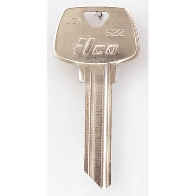 KABA ILCO Key Blank: Compatible with Sargent Locks, Key ID # S22, 6 Pins - Door Lock Key Blanks