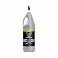 Synthetic gear oil formulated for heavy equipment drivetrains including differentials, manual transmissions, and final drives requiring SAE 75W-90. Provides thermal stability and wear protection under high-load conditions. Supplied in a 1 qt bottle with a viscosity index of 180