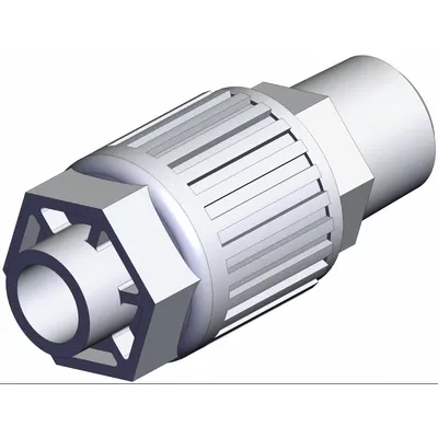 SMC LQ3H3C-MN PFA Compression Tube Fitting, 3/8 in NPT x 3/8 in OD - PFA Compression Tube Fittings