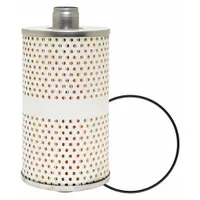 Cartridge oil filter element for Navistar vehicles. Cellulose media removes contaminants from engine oil. Includes G107 furnished gasket. Overall height 7 3/8 in, outside diameter 3 1/2 in