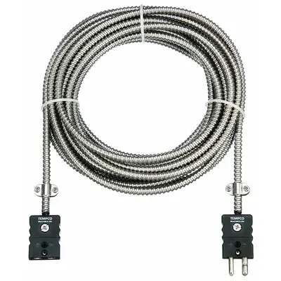 TEMPCO Extension Lead: Extension Lead, 900°F Max Temp °F, 482°C Max Temp °C, Male - General Purpose Thermocouple Extension Leads