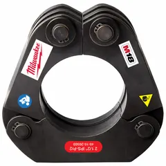 Set of rings for extended press tools, designed for 2-1/2 in pipe connections. Constructed from carbon steel and stainless steel, compatible with Viega MegaPress systems. Used in commercial plumbing, fire protection, and HVAC piping installations.