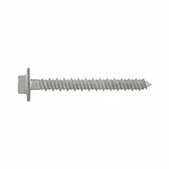 Hex-head screw anchor for fastening into concrete, brick, or block. Overall length 1 3/4 in. Supplied in a pack of 1,500. Used in construction and industrial applications for structural attachments, conduit, and equipment mounting.