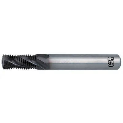 OSG Helical-Flute Thread Mill M10x1.25, 3 Flute, EXO Coated Carbide - Helical-Flute Thread Mills for Stainless Steel & Super Alloys