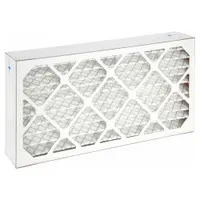 This MERV 8 pleated air filter measures 12 in x 24 in x 4 in and uses synthetic media with a beverage board frame. It captures airborne particles such as dust, pollen, and mold spores in HVAC systems. Suitable for commercial and industrial environments including offices, warehouses, and light manufacturing facilities