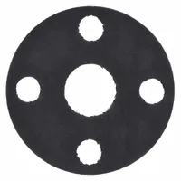 Full Face Flange Gasket: Class 150, Neoprene, For 2 1/2 in Pipe, 1/8 in Thick, 2 7/8 in Inside Dia (MPN 9071FF-0150-125-0250)
