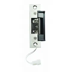 Combination cylindrical and mortise electric strike for access control systems. Constructed in stainless steel with 4 7/8 in height. Operates on 12V AC/DC input. Medium duty rating suitable for interior security doors, offices, and storage rooms.
