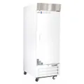 This controlled room temperature cabinet maintains a stable 20°C to 25°C environment for storing temperature-sensitive materials. It operates on 115 V and includes four adjustable shelves. The right-hinge door provides access, and overall dimensions are 28 3/8 in width by 36 1/2 in depth. Suitable for laboratories and facilities requiring precise ambient temperature control.