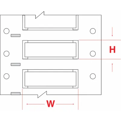 BRADY Sleeve Label: 3/16 in x 1 1/2 in, Polyolefin, White (Matte) - Brady Precut Sleeve Label Rolls
