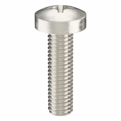 USA INDUSTRIALS Machine Screw: M5x0.80 Thread Size, 18 mm Lg, 316, Stainless Steel, Plain - Pan Head Machine Screws
