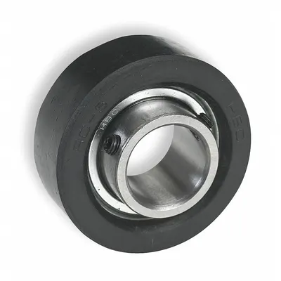 Dayton Cartridge Bearing Unit: 1/2 in Bore, 2 17/32 in OD, Set Screws - Rubber-Mounted Insert Bearings