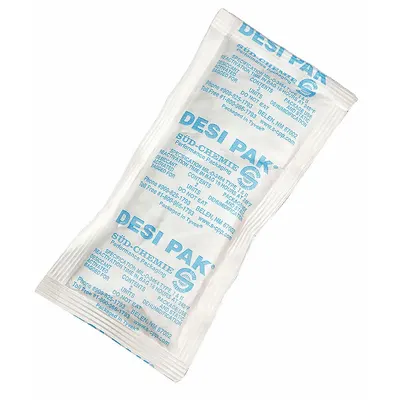 ARMOR PROTECTIVE PACKAGING Desiccant: 3 in Wd, 6 in Lg, 1.67 cu ft Area Protected, 2 oz Desiccant Bag Size - Tyvek Desiccant Bags