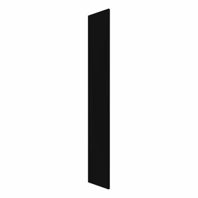 HADRIAN Pilaster: Solid Plastic HDPE, Plastic, Black, 80 1/2 in Ht, 14 in Wd - Pilasters for Bathroom Partitions