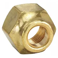 Flared Fitting Nut: 5/8 in OD Fitting Size, Flared, Brass, 10 PK (MPN 14FSX-10)