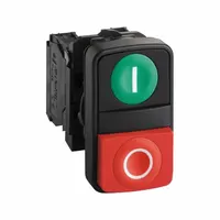 SCHNEIDER ELECTRIC Multihead Operator: 2 Buttons, 22 mm, 1NO/1NC, Non-Metallic (MPN XB5AL73415)