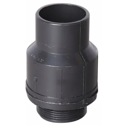 PRO SERIES PUMPS ABS Silent Swing Check Valve, 1 1/2 in, Male Socket - ABS Silent Swing Check Valves