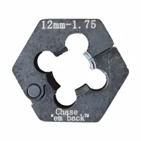 AME Automotive Rethread Die: Thread Repair Die, 1 in Overall Lg, 1 1/8 in Overall Wd, Steel, 1 Die (MPN 31203)