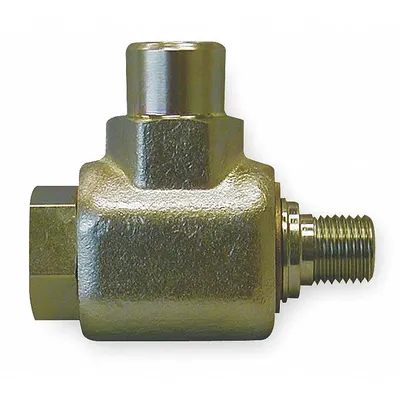 AEROQUIP 90-Degree Swivel Fitting with Easy Install Nut, 1/4" NPTF, 5000 psi - 90-Degree Swivel Fittings with Easy Install Nut