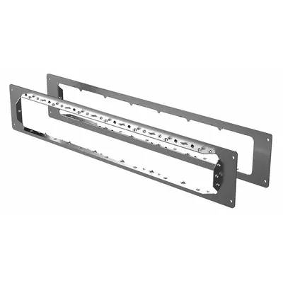 STI Mounting Plates: Rectangular, 6 in Overall Ht, 27 in Overall Lg, 2 in Overall Wd - Wall Mounting Brackets for Passthrough Devices