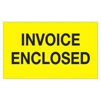 Label,Invoice Enclosed,3x5",Yellow: 500 PK (MPN DL1205)
