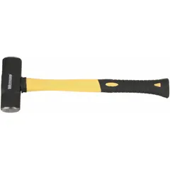 This steel engineering hammer features a 4 lb head with a 1-1/2 in diameter octagonal face and a 16 in fiberglass handle. It is suited for heavy-duty striking tasks such as driving chisels, forming metal, or breaking materials in industrial settings.