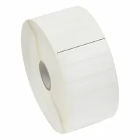 ZEBRA Barcode Printer Labels: 2 in Label Wd, 1/2 in Label Ht, White, 1 in Core Dia., Matte, Acrylic (MPN 18928)