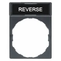 Legend Plate: 22 mm Panel Mounting Size, Rectangular, 1 5/8 in Overall Ht x 1 3/16 in Overall Wd (MPN ZBY2306)