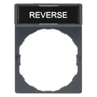 SCHNEIDER Legend Plate: 22 mm Panel Mounting Size, Rectangular - Push-Button Rings & Plates