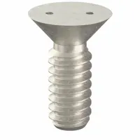 Tamper Resistant Screw: #6-32 Thread Size, 3/8 in Lg, Stainless Steel, Plain, Flat, Spanner, 50 PK (MPN 121700)