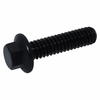 USA INDUSTRIALS Flange Bolts: Std, Steel, Grade 8, Black Oxide, 1 in lg, Fully Threaded - Grade 8 Steel Standard Flange Bolts