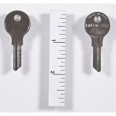 KABA ILCO Key Blank: Compatible with Fort Locks, Key ID # FR2, 6 Pins, Brass - Vehicle Key Blanks