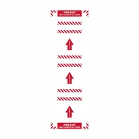 Floor Sign: Polypropylene/Vinyl, Adhesive Sign Mounting, 0.027 in Thick, Anti-Slip Surface (MPN WFK38)
