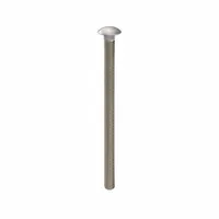 Carriage Bolt: Square Neck, 5/16"-18 Thread Size, 5 in lg, Stainless Steel, 316, Plain (MPN BULK-BOLT-5014)
