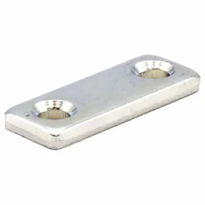 SUGATSUNE Magnetic Push-to-Close Catch, MC-110NF/GR, 7/16 in Ht, 1 3/4 in Wd - Magnetic Push-to-Close Catches