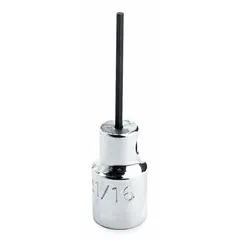 Fixed insert hex bit socket with a 2 mm hex tip and 1 7/8 in overall length. Designed for driving hex fasteners in assembly, maintenance, and repair tasks where a compact tool is needed.
