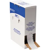 Wraparound Label: 1 1/2 in x 1/2 in, 1/2 in, Vinyl, White (Matte), For 10 AWG to 4 AWG Wire Gauge (MPN BM-29-427)