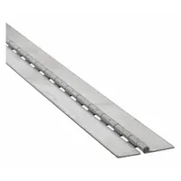 This steel piano hinge is designed for full surface-mount installation, providing continuous support along the entire length of a door or panel. With a leaf height of 72 inches and a leaf width of 1 inch, it is suited for applications requiring even load distribution over long spans, such as cabinet doors, enclosures, and access panels