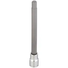 Fixed-insert hex bit socket with a 9 mm hex tip and 5-7/8 in overall length. Designed for driving hex-head fasteners in assembly, maintenance, and repair tasks.