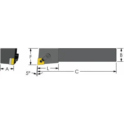 ULTRA-DEX USA MCLNL 20-6D Indexable Turning & Profiling Toolholder - Indexable Turning & Profiling Toolholders